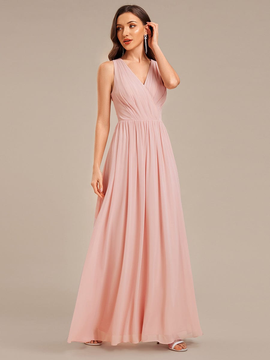 ever MARIBEL|Applique Chiffon Sleeveless Bridesmaid Dress