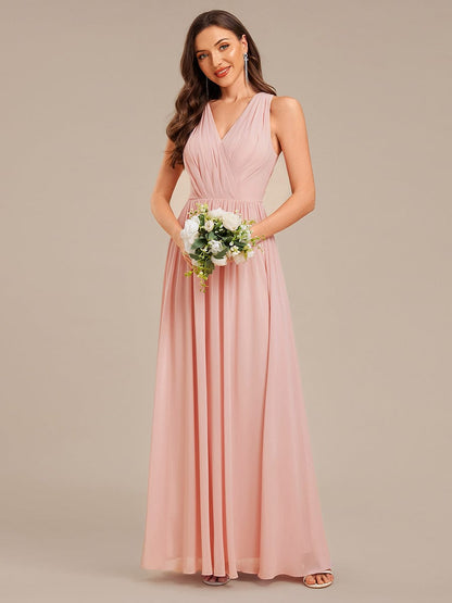 ever MARIBEL|Applique Chiffon Sleeveless Bridesmaid Dress