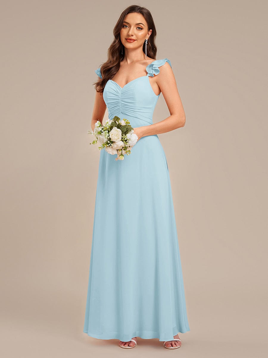ever SERENA|Backless Chiffon Ruffled Bridesmaid Dress
