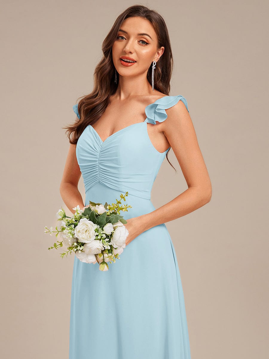 ever SERENA|Backless Chiffon Ruffled Bridesmaid Dress