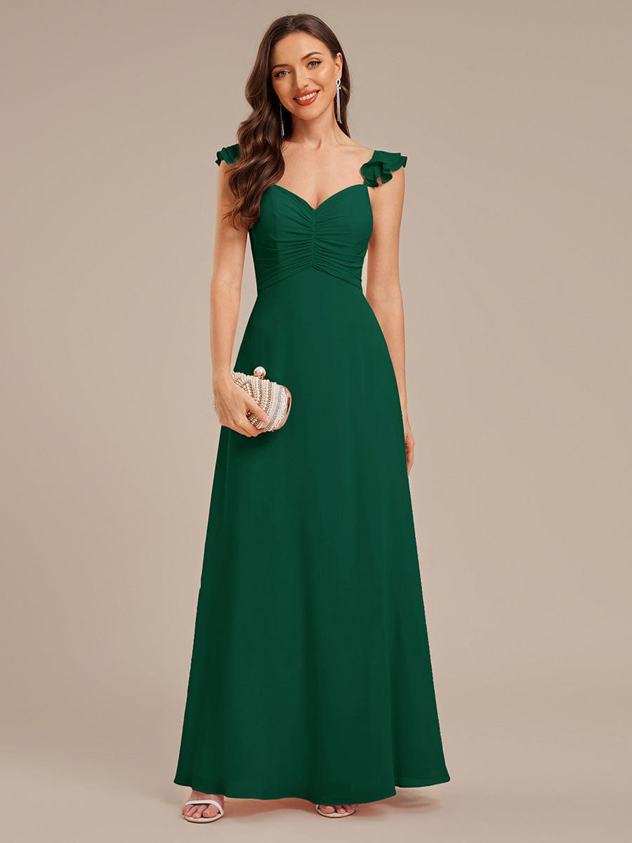 ever SERENA|Backless Chiffon Ruffled Bridesmaid Dress