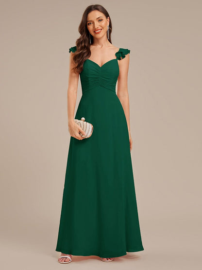 ever SERENA|Backless Chiffon Ruffled Bridesmaid Dress