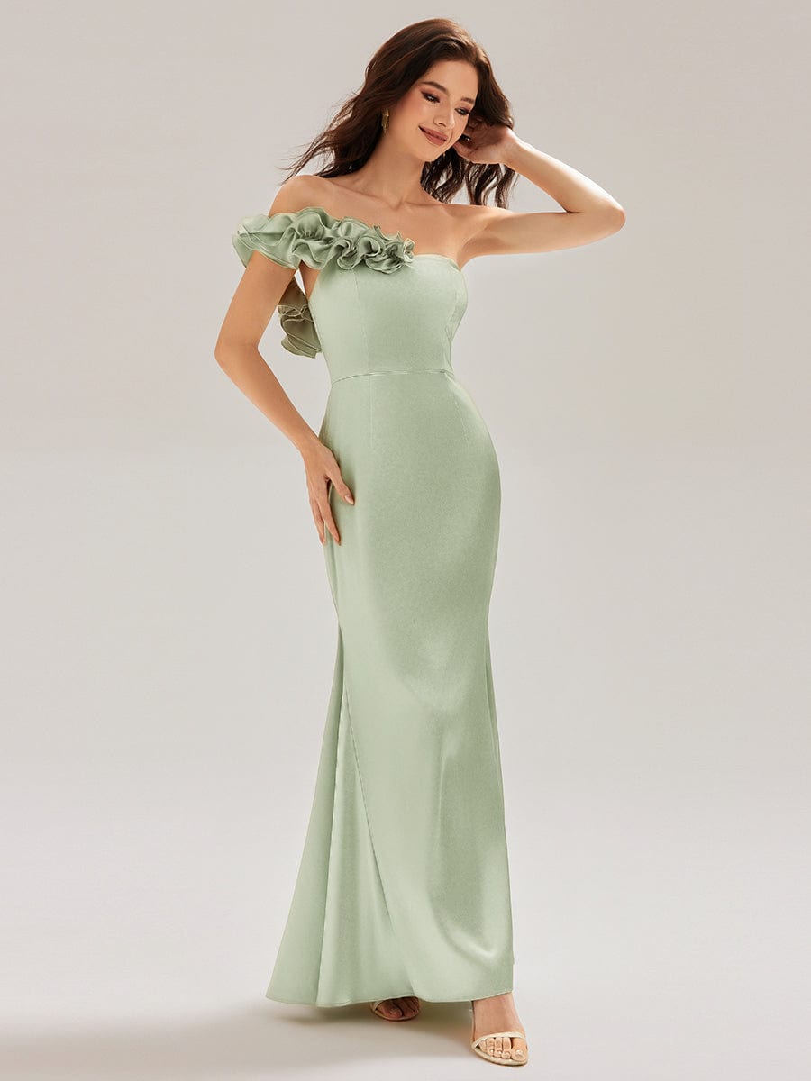 ever LORELI|Lace-Up Satin Mermaid Maxi Dress