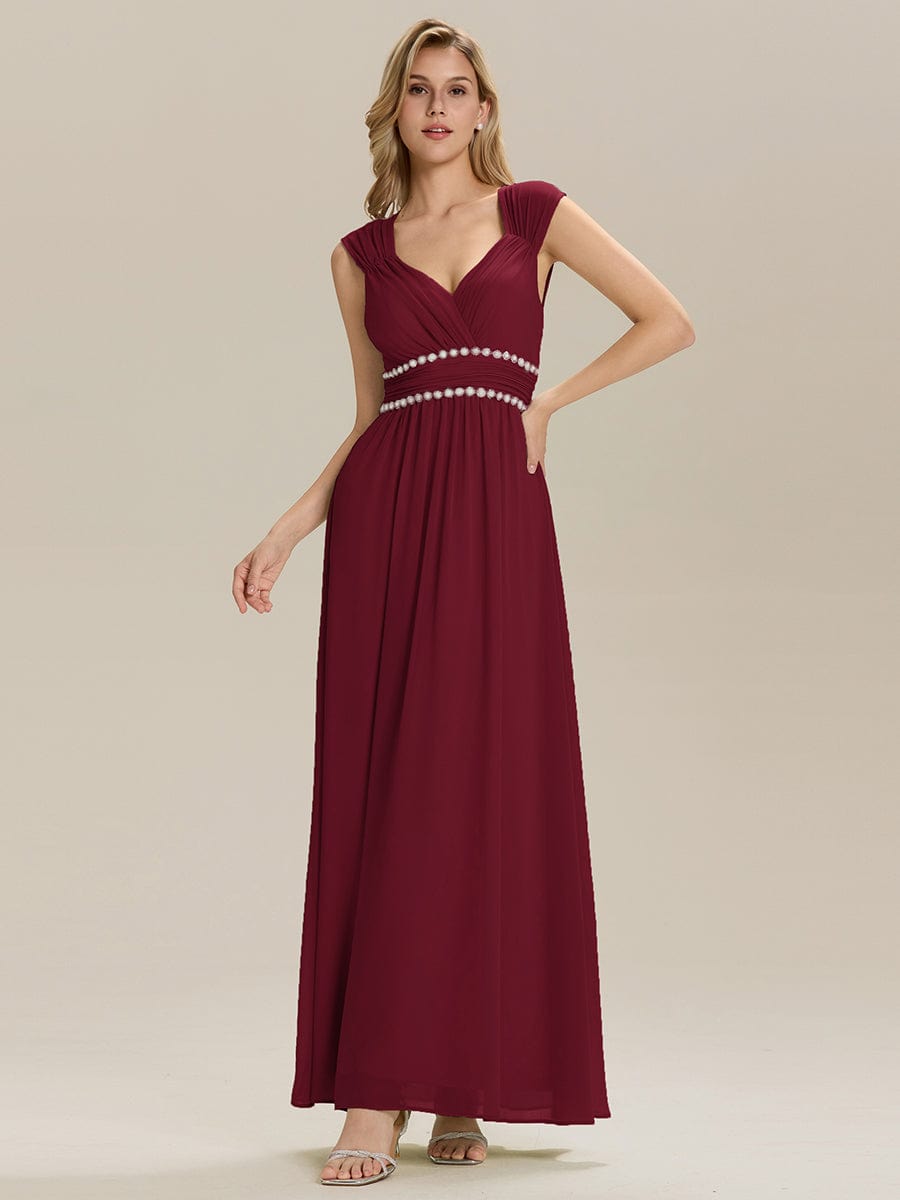 ever ZELINA|Backless Chiffon Sleeveless Bridesmaid Dress