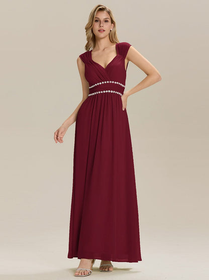 ever ZELINA|Backless Chiffon Sleeveless Bridesmaid Dress