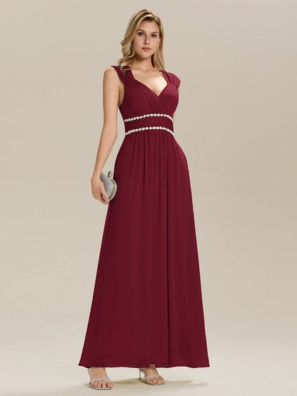 ever ZELINA|Backless Chiffon Sleeveless Bridesmaid Dress