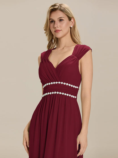 ever ZELINA|Backless Chiffon Sleeveless Bridesmaid Dress