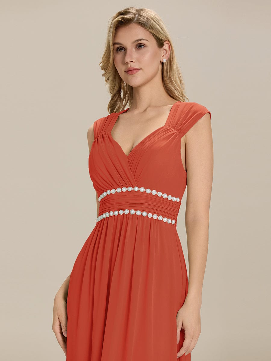 ever ZELINA|Backless Chiffon Sleeveless Bridesmaid Dress