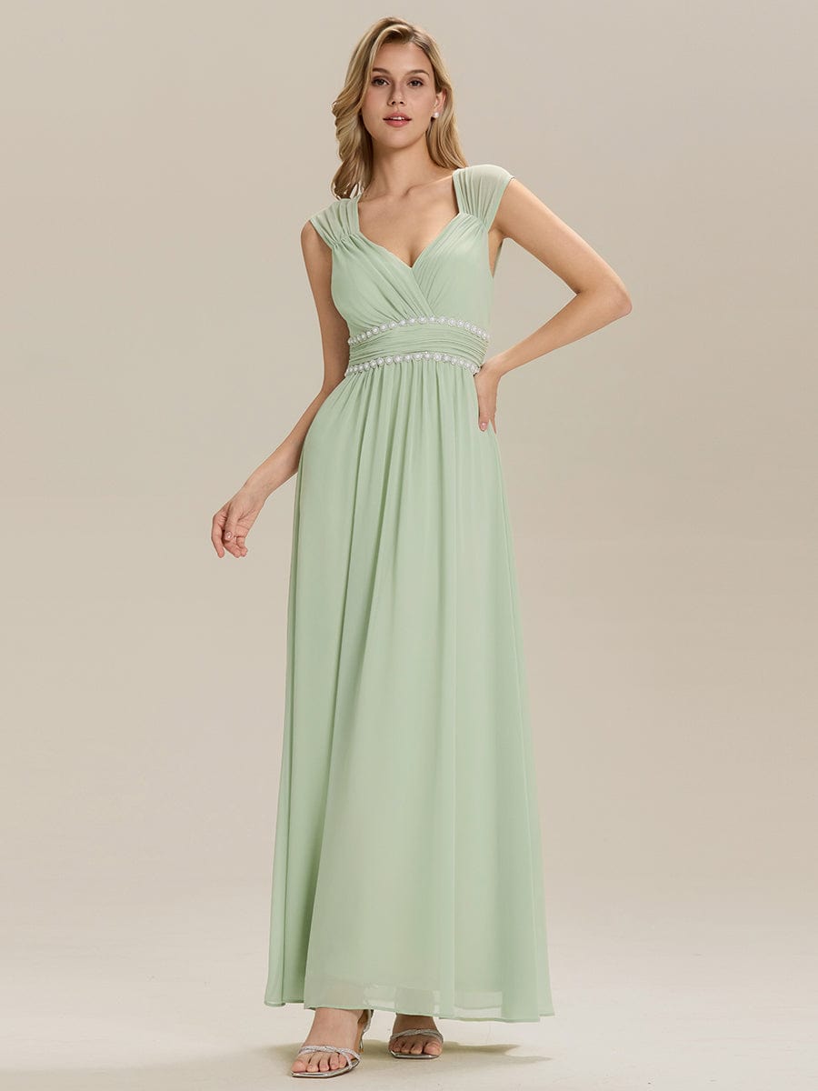 ever ZELINA|Backless Chiffon Sleeveless Bridesmaid Dress