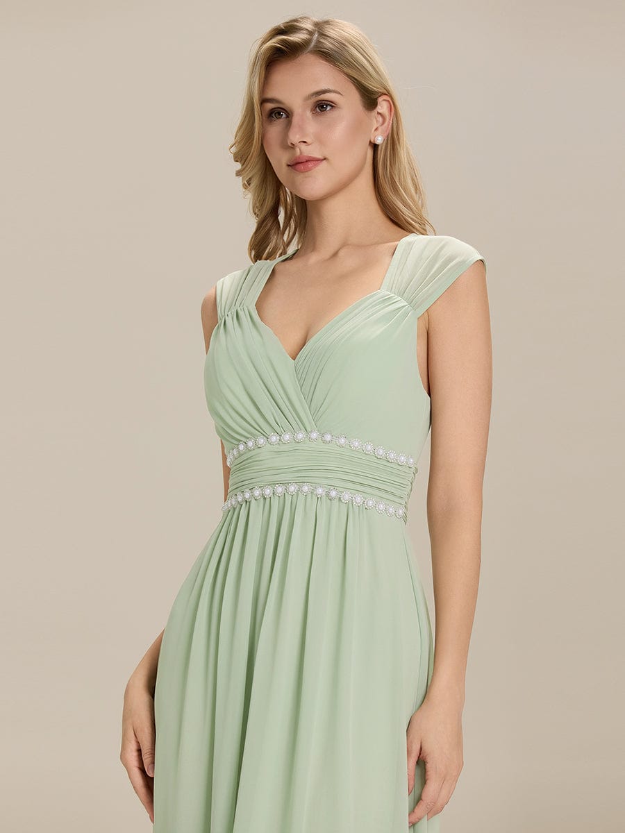 ever ZELINA|Backless Chiffon Sleeveless Bridesmaid Dress