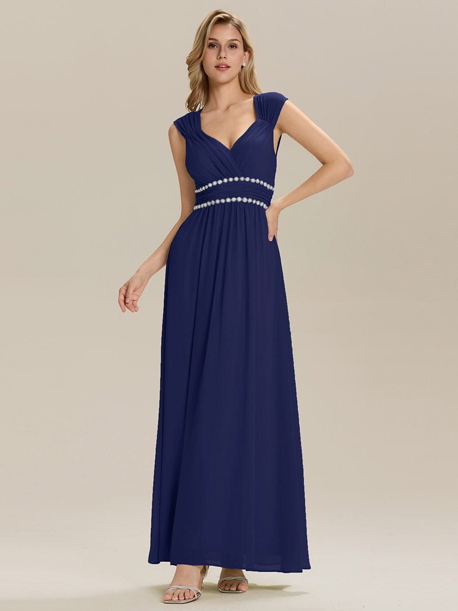 ever ZELINA|Backless Chiffon Sleeveless Bridesmaid Dress