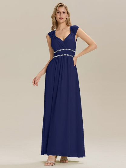 ever ZELINA|Backless Chiffon Sleeveless Bridesmaid Dress