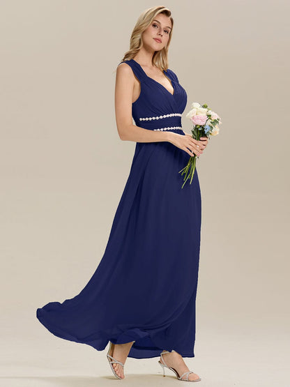 ever ZELINA|Backless Chiffon Sleeveless Bridesmaid Dress