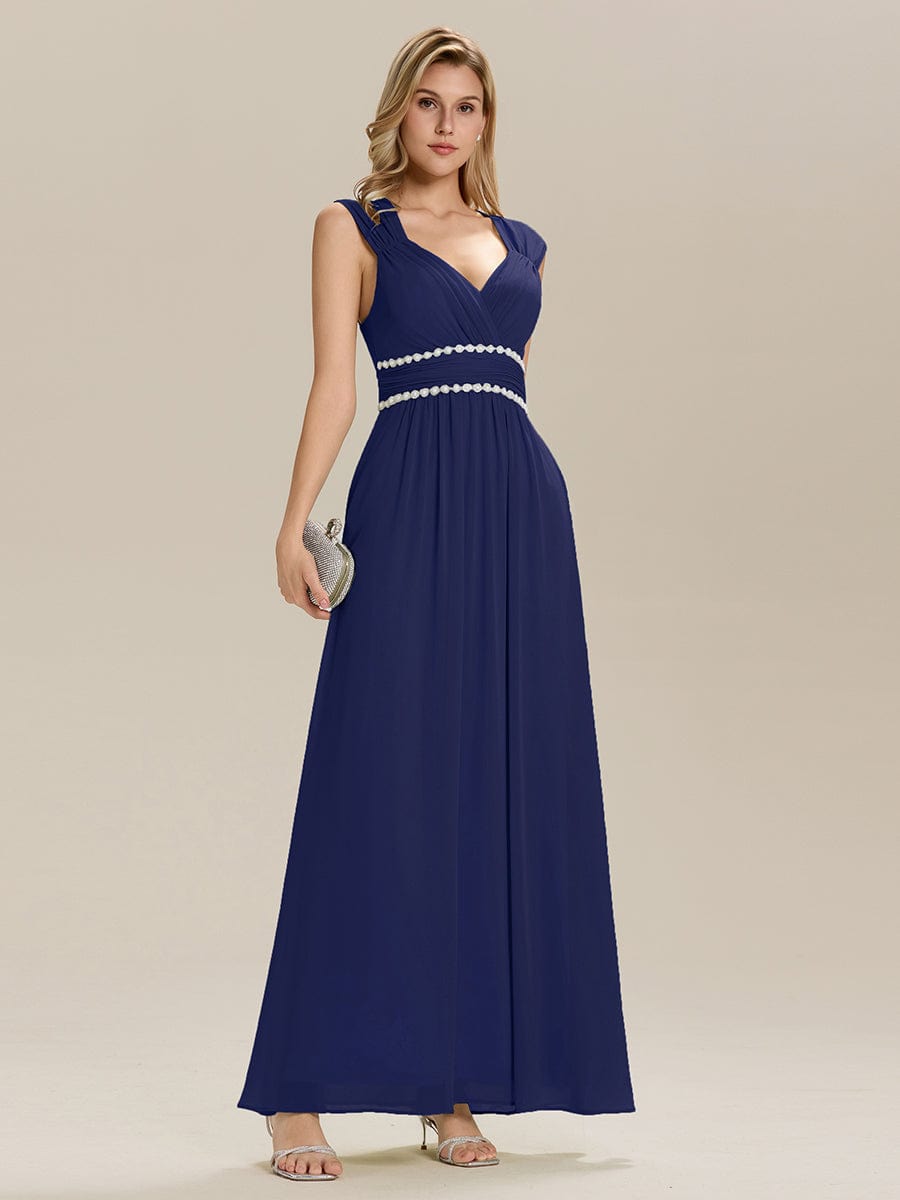 ever ZELINA|Backless Chiffon Sleeveless Bridesmaid Dress