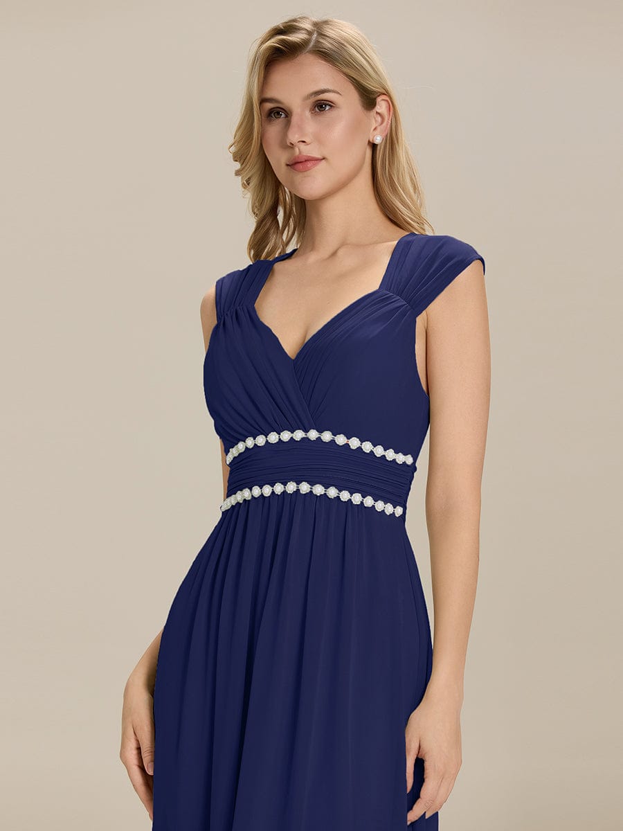 ever ZELINA|Backless Chiffon Sleeveless Bridesmaid Dress