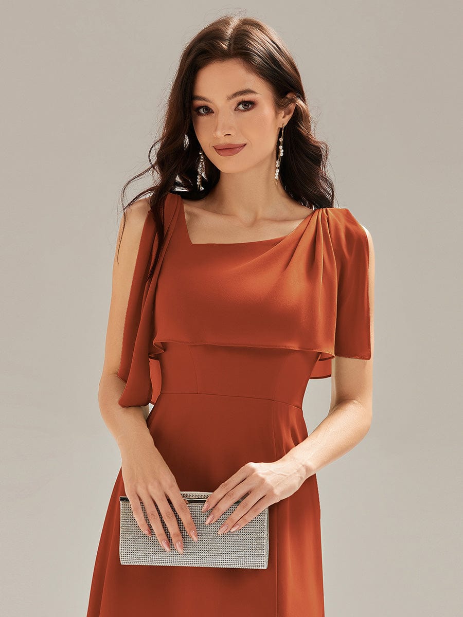 ever SABRINA|Thigh-High Slit Chiffon Sleeveless Maxi Dress