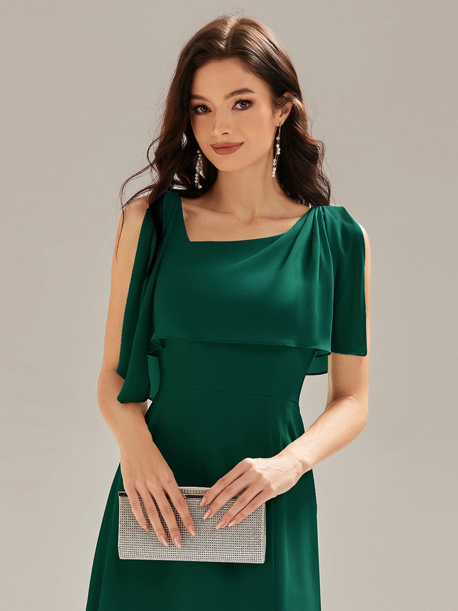 ever SABRINA|Thigh-High Slit Chiffon Sleeveless Maxi Dress