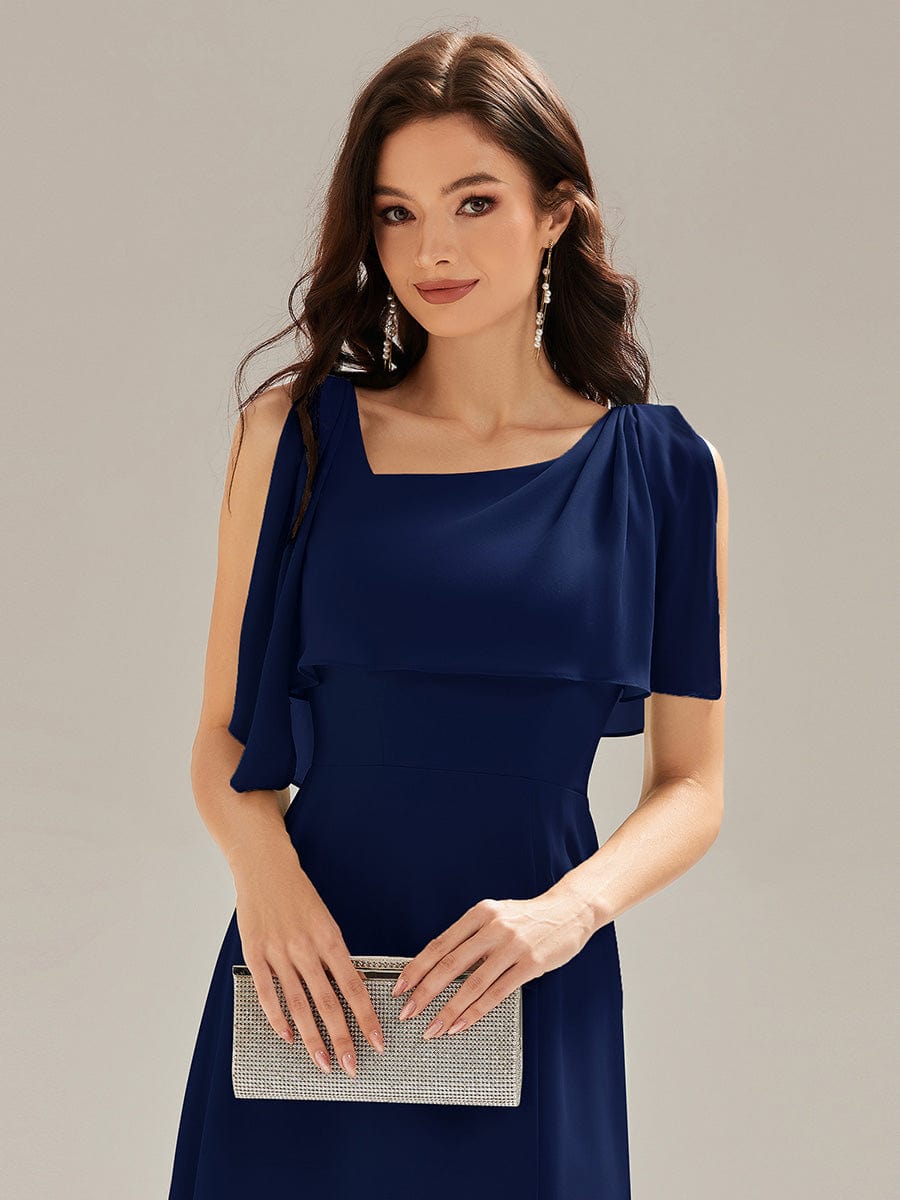 ever SABRINA|Thigh-High Slit Chiffon Sleeveless Maxi Dress