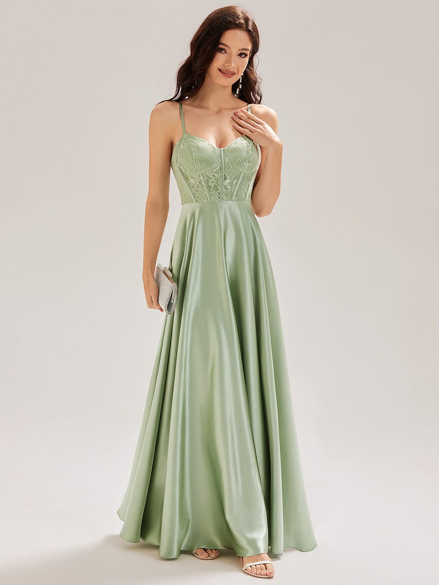 ever TRISH|Satin Sleeveless A-Line Maxi Dress