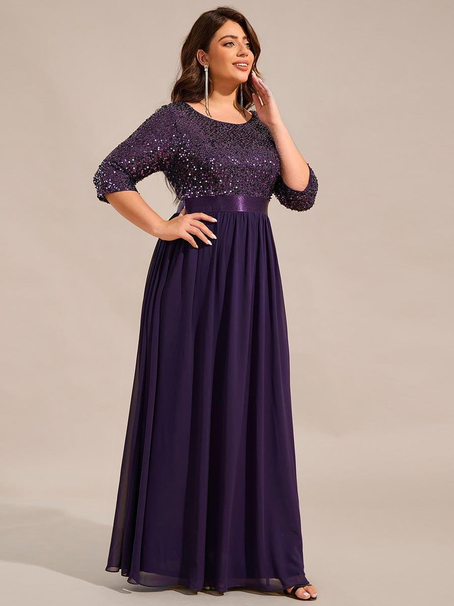 pretty FLORENCE|Plus Size Women's Long Chiffon & Sequin Evening Dresses for Mother of the Bride