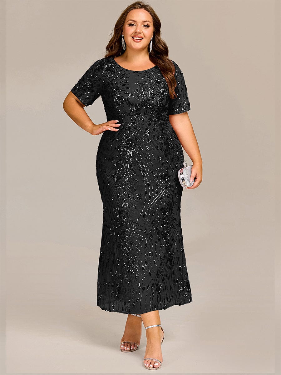pretty HAYLEN|Plus Size Sequin Mermaid Formal Dress