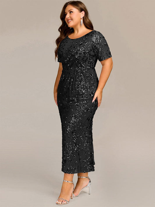 pretty HAYLEN|Plus Size Sequin Mermaid Formal Dress