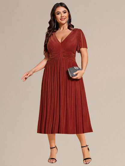 pretty QUINN|Plus size Glittery Formal Evening Dress