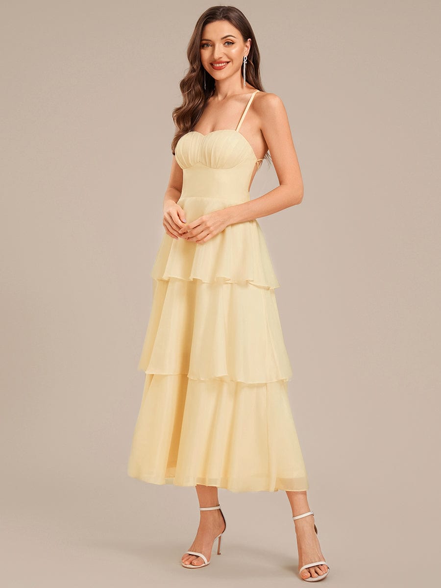 ever ALTHEA|Tie Knot Chiffon Sleeveless Wedding Guest Dress