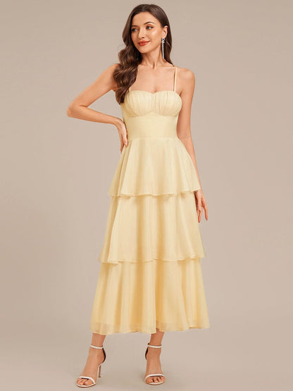 ever ALTHEA|Tie Knot Chiffon Sleeveless Wedding Guest Dress